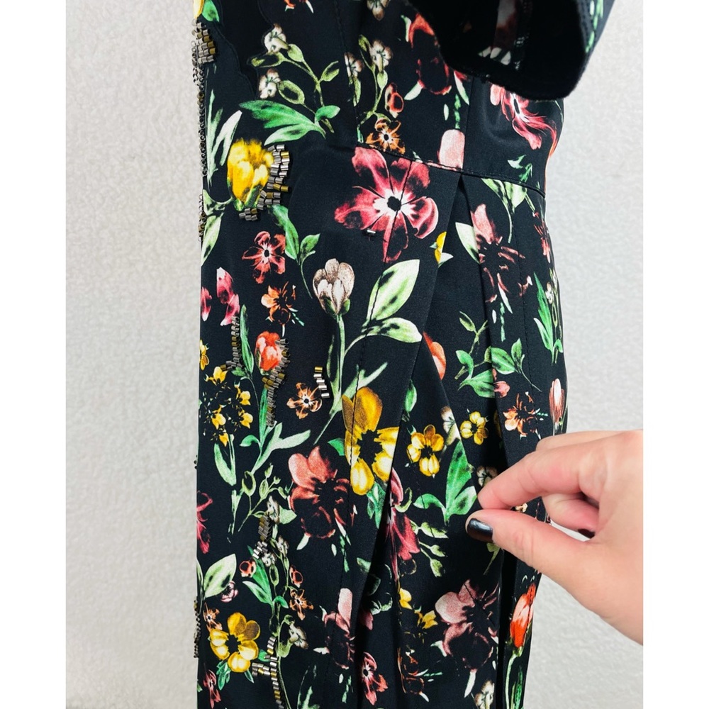 3.1 PHILLIP LIM • Multicolored Floral Beaded Silk Mini Dress, 4 - Picture 6 of 13